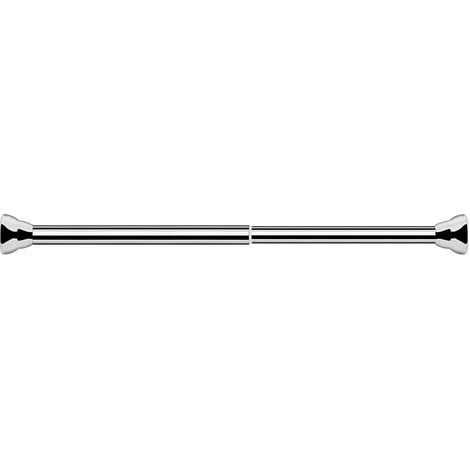 Tringle Rideau, Montage Sans Vis ni Perçage, Barres Rideau de Vitrage Extensible et Réglable pour Fenêtre, argent, 50-80CM (1/5)