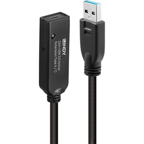 Câbles - USB & Thunderbolt LINDY 10m USB 3.0 Active Extension Type A to C (1/5)