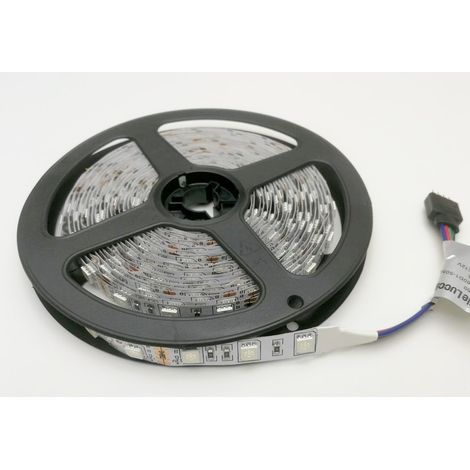 Strip led 12v 5050 striscia 5 metri strip 300 led 10mm  RGB multicolore (1/2)