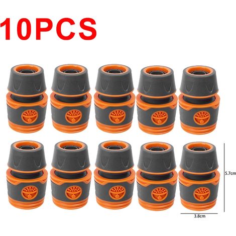 (1/2''-10PCS) Raccord rapide pour tuyau d'arrosage, rallonge de robinet, joint de raccordement, connecteurs pour tuyau d'arrosage, raccords pour tuyau d'arrosage (1/5)