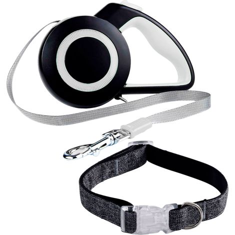 Ensemble Collier WELLHOME, Taille L + Laisse Extensible 5m -HEARTS&HOMIES (1/5)