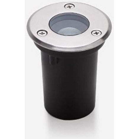 Spot encastré à LED pour l'extérieur Lampe ronde pour terrasse, 65mm large 1W ouverture 60 Lumière blanc chaud 3000K pour chemin de jardin, patio, garage Une seule pièce