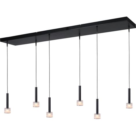 Lampe suspendue à 6 lampes Fabro LED - Noir - 2991-05-05-130-25-6