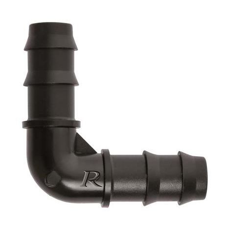 Coude cannelé pour tuyau diamètre16mm par 5