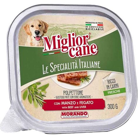 MIGLIOR CANE SPECIALITÀ PATE DA 300 GR MANZO E FEGATO