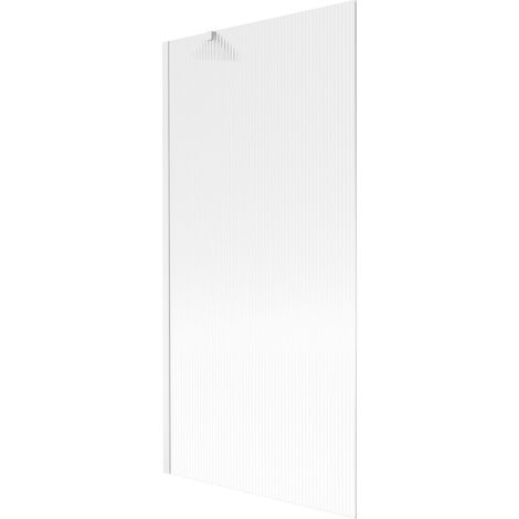 Paroi de baignoire Mexen Next à 1 volet 90 x 150 cm, strié, blanc - 895-090-000-00-09-20 (1/5)
