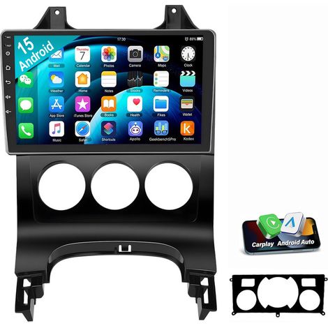 Autoradio Android 15 GPS WIFI pour Peugeot 3008 (2010-2016) et 5008 (2009-2016) SWC RDS 1+32G (1/5)