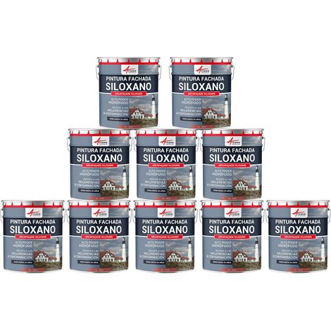 Pintura de siloxano para exteriores y fachadas, de alto poder hidrófugo - ARCAFAÇADE SILOXANE