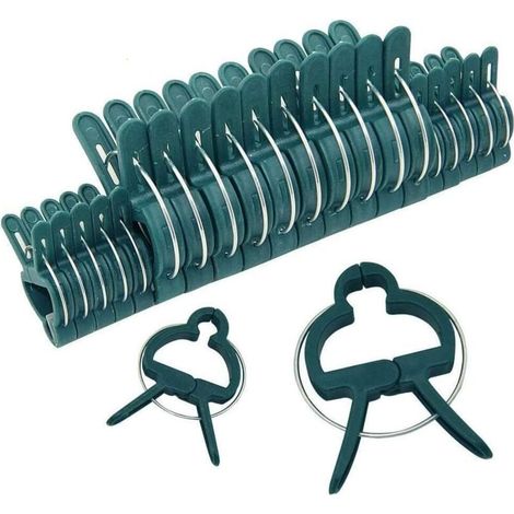 100Pcs Pinces pour Plantes de Jardin, Pinces de Support de Jardinage en Serre Réutilisables pour Parterres de Fleurs Vigne Légumes Tomates (2 Tailles) H350