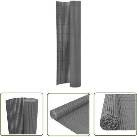 Clôture de jardin double face 110x300 Gris (1/5)