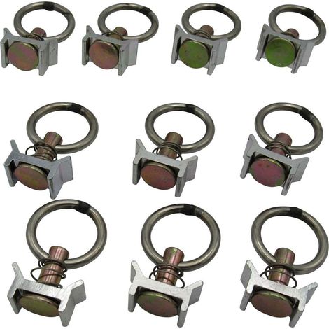 Cargo Tie Dow Rings x10 (Surface Rail Fitting Lashing Load Restraint) (1/5)