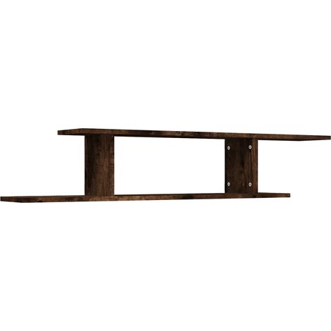 Maison Exclusive - TV-Wandregal Räuchereiche 125x18x23 cm Holzwer