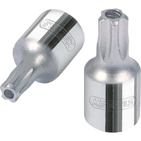 1/4" CHROMEplus Bit-Stecknuss Fünfstern, Stirnlochbohrung,TS20 (1/3)