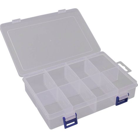 Quadrios 23SA082 Scatola minuteria (L x L x A) 20 x 13.5 x 4.5 cm Scomparti: 8 suddivisione variabile Contenuto 1 pz. (1/5)