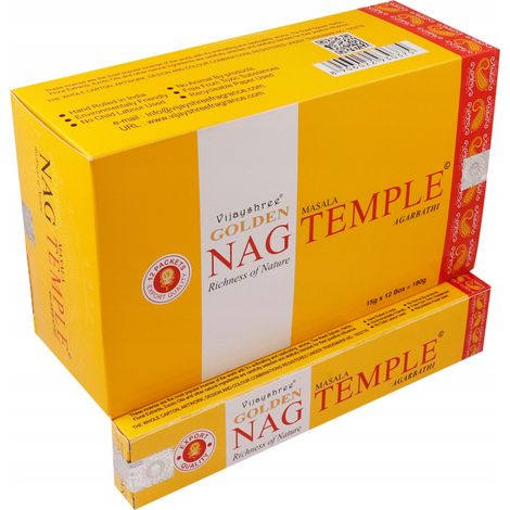 Varitas de incienso Golden Nag 15g - Temple G04
