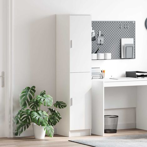 vidaXL Haut Armoire Blanc 35 x 39 x 168 cm (1/5)