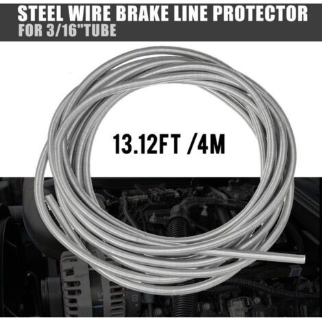 4 mètres de protection de ligne de frein en acier inoxydable pour tubes 3/16 (1/3)