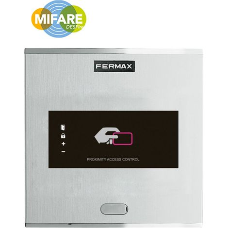 Lector de proximidad Desfire EV2, 12 Vdc, IP 43, capacidad para 400 usuarios