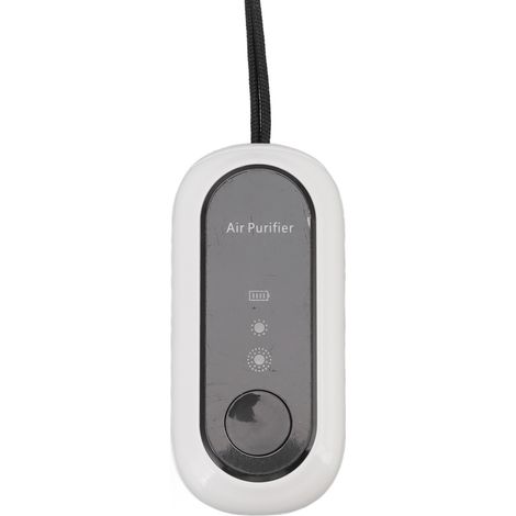 Purificateur d'air collier avec chargement USB, purificateur d'air réglable à ions négatifs, mini purificateur d'air portable pour bureau et voiture (1/5)
