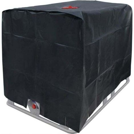 Bache de réservoir d'eau, Bache pour Cuve 1000 L IBC, Anti-poussiére Anti-UV Anti-Pluie (116 x 100 x 120 cm) (1/4)