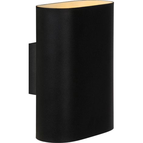 Applique Lucide Ovalis 2xE14 nera ottone 12219/02/30 (1/5)