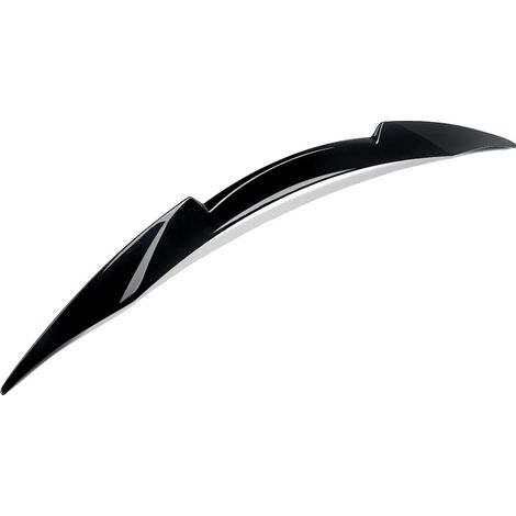 Spoiler trasero, estilo High Kick, fácil instalación, negro brillante. (1/2)