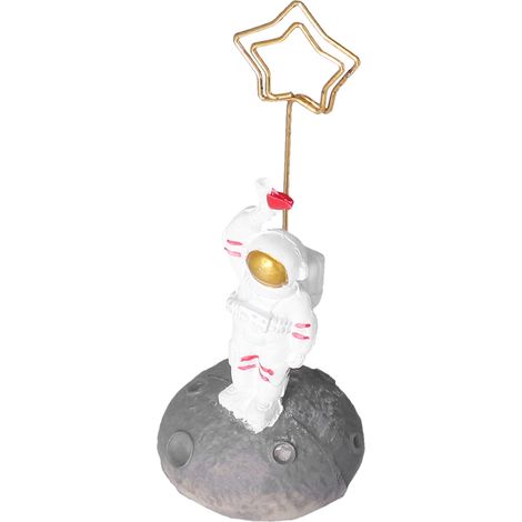 2 Figurines Astronautes Adorables Déco de Bureau Résistantes Idée Cadeau Créative Design Exclusif (1/5)