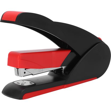 Agrafeuse de Bureau 20 Feuilles, Compacte et Ergonomique, Grande Capacité, Portable, Design Moderne en Noir ou Rouge (1/5)