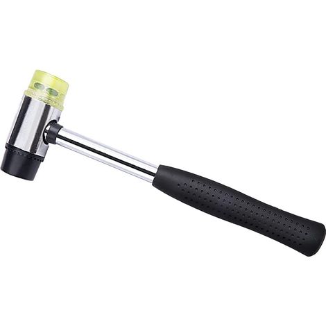Marteau en caoutchouc double face, mini marteau en caoutchouc double face de 25 mm, embouts interchangeables pour le bois, le cuir et les travaux manuels (1/5)