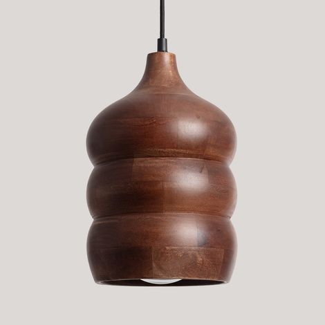 Lampada a Sospensione Legno Kanan I Naturale (1/4)