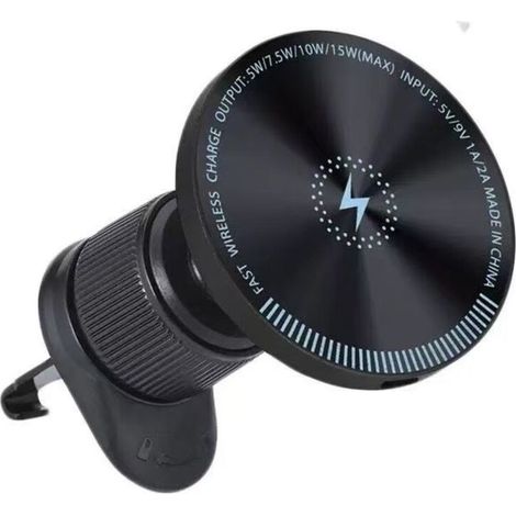 Support magnétique pour téléphone avec chargement sans fil, en alliage d'aluminium. (1/4)