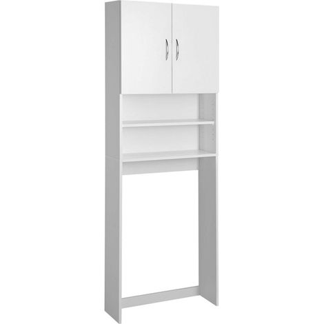 Aqualine Simplex Eco - Armadio per lavatrice Simplex Eco 63x25x190 cm, bianco SIME715