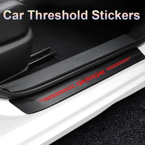 (4 pièces) Film décoratif pour seuil de porte Nissan Qashqai,logo,porte de coffre arrière,protection anti-rayures,accessoire de protection (1/3)