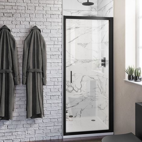 760mm Black Pivot Door - Kaso Black By Voda Design (1/2)
