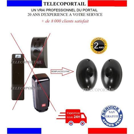 Photocellule infrarouge - BFT FL130 - Portée 10 m - Alimentation 12–26 V AC/DC - Jeu émetteur + récepteur (1/2)