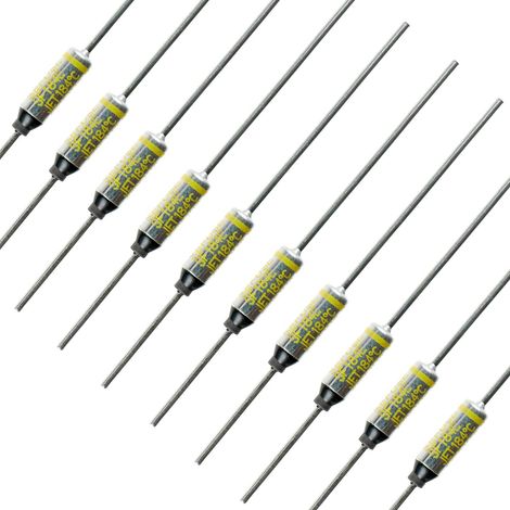 SF184E SEFUSE 10A 250V Fusibles Thermiques Découpes 184 Degrés Fusibles thermiques de type organique(Paquet de 10 pièces) (1/2)