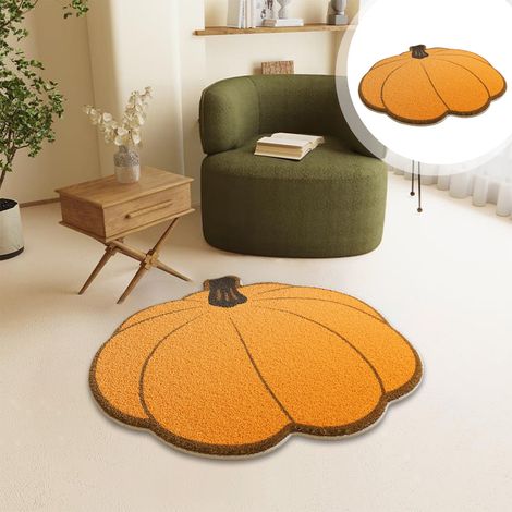 Tapis Pomme De Terre - 60 x 60 cm - Dos En Caoutchouc Anti-dérapant - Pour Salle De Bain Chambre Salon Zone De Lecture - 1 Pièce (1/5)