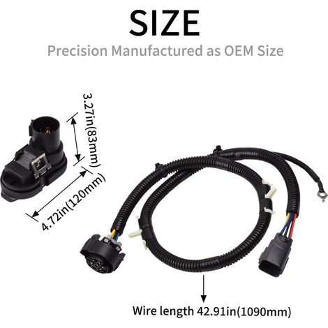CK4T-13B576-KE Trailer Hook Wiring Connector Harness Kit for Ford 15-19