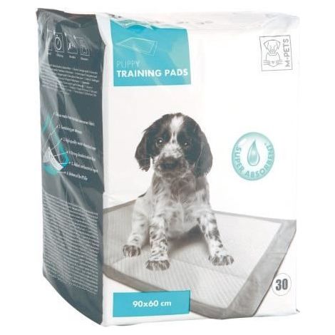 MPETS Tapete educativo PUPPY TRAINING PADS - Para cachorro - 30 piezas - Blanco