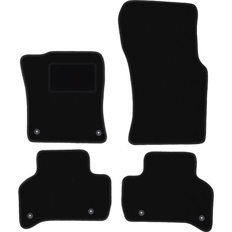 Alfombrillas de terciopelo negro para Jaguar XE sedán (2015-) (1/5)