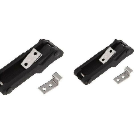 Loquet à poignée en T en caoutchouc flexible, attelage en plastique marin avec loquet extractible(noir) (1 paire) (1/5)