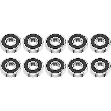 10 pièces Roulements Billes Gorge Profonde En Caoutchouc Scells, Roulement Billes De Cannelure Profonde Grande Vitesse 6000-2rs 10268 Mm (1/4)