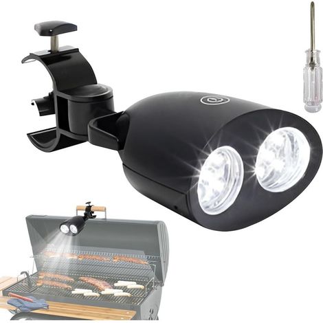 Lampe de Barbecue LED avec Rotation à 360 Degrés - Lampe Pince Avec Rotation À 360 Degrés Pour Grill - Éclairage De Cuisson Extérieure pour Cuisson Extérieur Camping Travail Mécanicien Atelier Auto