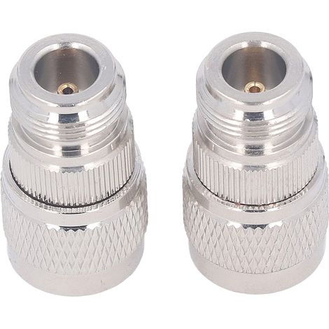 Packung mit 2 N-Buchse-auf-N-Stecker-Adaptern, Breitband-HF-Anschluss für Antennenverlängerungskabel (1/5)