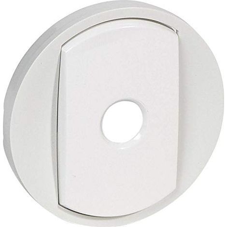 Legrand 068012 – Weiße Radkappe. Schalter oder Wechselschalter Intuition – breiter Finger Céliane