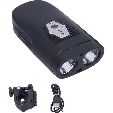 Éclairage LED pour vélo, phare avant pour VTT, lampe torche de signalisation (1/5)