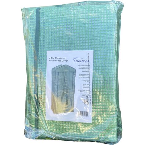 4 Tier Mini Greenhouse Re-inforced Replacement Cover (1/5)