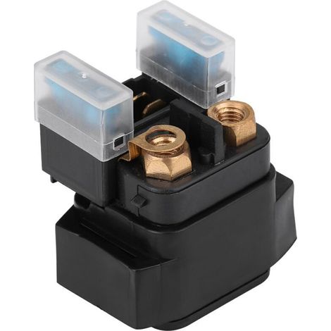 Jeffergarden Relais de démarreur en plastique et caoutchouc de cuivre noir, solénoïde de remplacement pour quad Yamaha 350/400/450