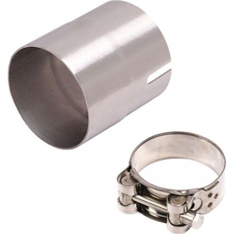 Reduzierstück für Motorradauspuffrohre, Edelstahl, Durchmesser 51 mm auf 54 mm (1/5)