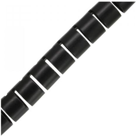 Canal de cable flexible InLine negro 10 metros (1/2)